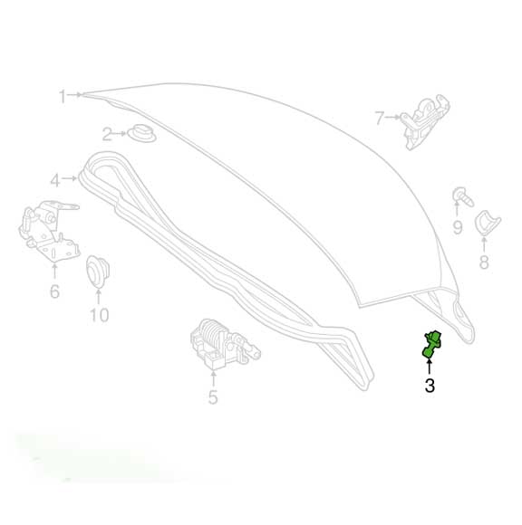 Mercedes Benz Genuine SPRING DAMPER 2387505000