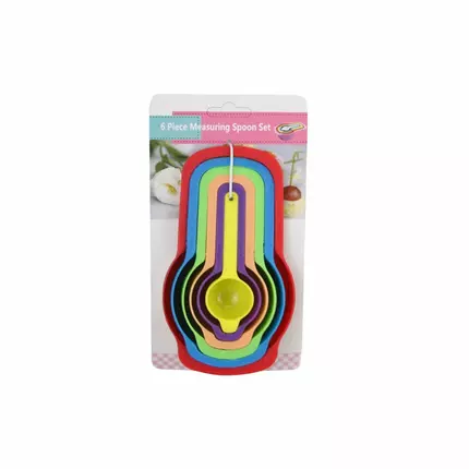 Measuring Cups & Spoons 6pc Set Plastic for Baking & Cooking