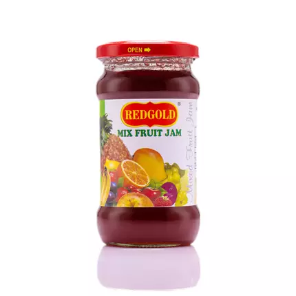 Red Gold Mixed Fruit Jam (Jar) 350gm (Pack of 12)