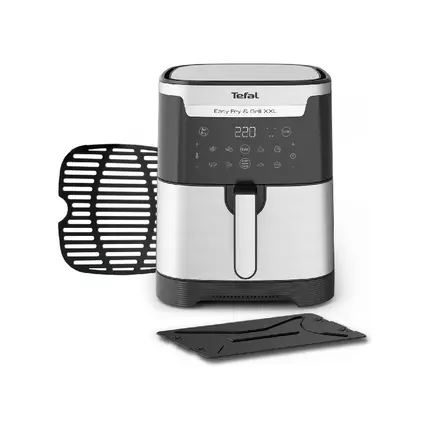 Tefal 2in1 Air Fryer Easy Fry & Grill XXL 6.5L 1830W with Grill Plate, Digital Display & Timer EY801D27