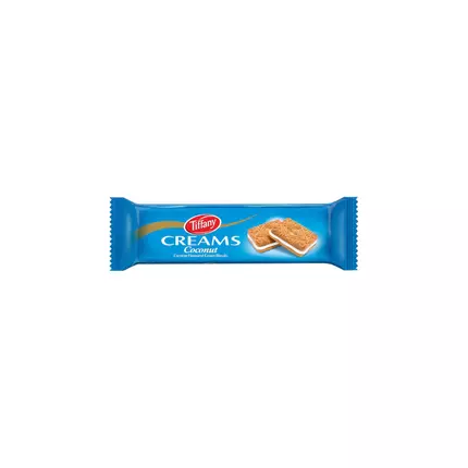 Tiffany Creams Coconut Flavoured Cream Biscuit 80g (Pack of 24)