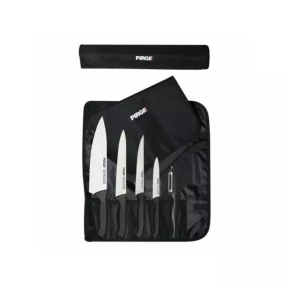 Pirge Ecco 5 Piece Knife Set with Bag Black PRG-38402