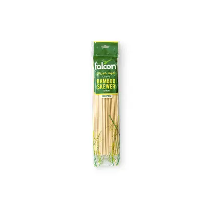 Falcon Bamboo Skewers 12" Made from 100% Natural Bamboo (Pack of 100)