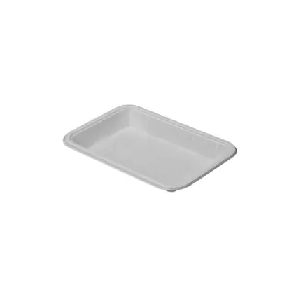 Hotpack Plastic Tray Rectangular V3 1kg White (Pack of 10Pcs)