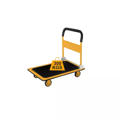 Ingco Foldable Platform Hand Truck 300kgs with Steel Handle Comfortable Foam HPHT13002