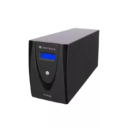Lightwave Single Phase Smart Backup UPS 1000VA with AVR Technology, Overcharge & Voltage Protection, LED Status Indicator LW1000VA