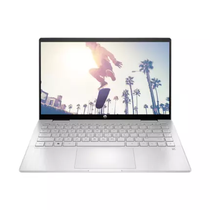 HP Pavilion x360 2in1 Laptop with 14" FHD IPS Touchscreen, Core™ i7 1355U, 16GB RAM, 512GB PCIe® NVMe™ M.2 SSD, Windows 11 Home, Tilt Pen Silver 14t-ek1000 742J3AV