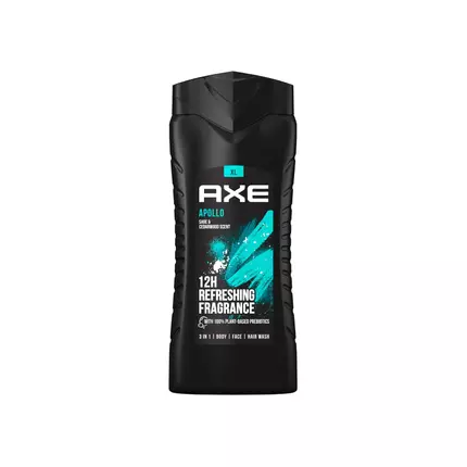 Axe 3in1 Shower Gel Apollo 400ml Body, Face & Hair Wash for Men (Pack of 3pcs)