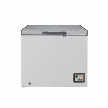 Bruhm Chest Freezer 252L Single Door with LED Light, Super Freezing & Power Indicator Function, Grey BCS-260MR