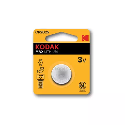 Kodak Button Cell 3V Max Lithium CR2025