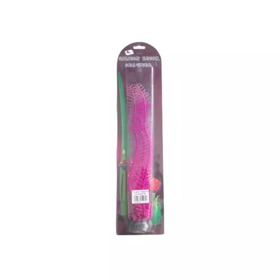 Plastic Silicon Aquarium Decor Plant Feather Algae