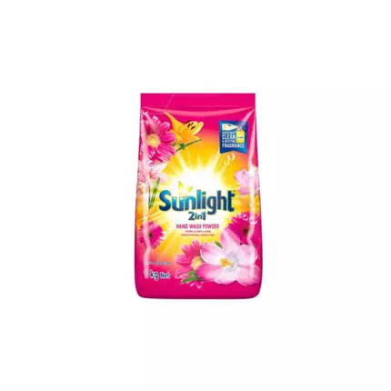 Sunlight Hand Wash Powder Pink 1kg Advanced Stain Removal, Outstanding Whiteness, Long-lasting Freshness 68736720 (Pack of 3)
