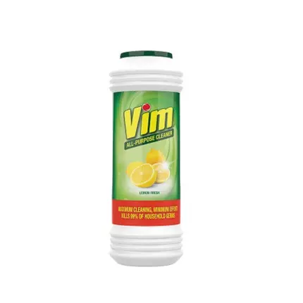 Vim Multipurpose Scouring Powder Lemon Fresh Cannister 1kg Pleasant Lemon Fragrance That Leaves Surfaces Smelling Fresh and Clean 65301298 (Pack of 3)