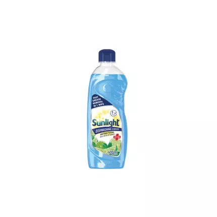 Sunlight Dish Washing Liquid Antibacterial 400ml Sparkling Clean, Eco-Friendly and Time-Saving 68665661 (Pack of 3Pcs)