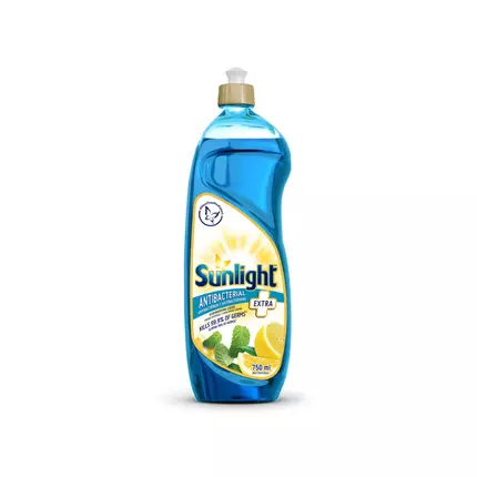 Sunlight Dish Washing Liquid Antibacterial 750ml Sparkling Clean, Eco-Friendly and Time-Saving 68665419 (Pack of 3Pcs)