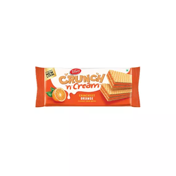 Tiffany Crunch n Cream Wafers Orange Flavoured 135g (Pack of 24)