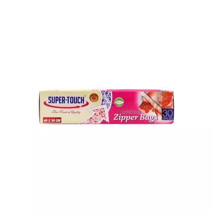 Super Touch Quick Lock Zipper Bags 40x30cm (Pack of 24)