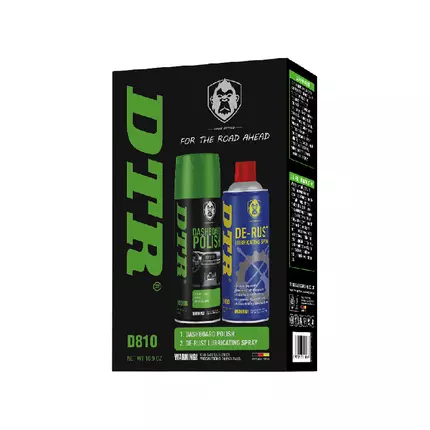 DTR Dashboard Polish + De-rust Lubricating Spray 450ml D810