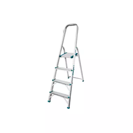 Total Household Ladder with 4 Steps, Aluminium Body THLAD06041