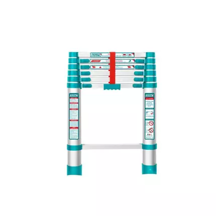 Total Telescopic Ladder with 6 Steps, Aluminium Body, Easy Carry THLAD08061