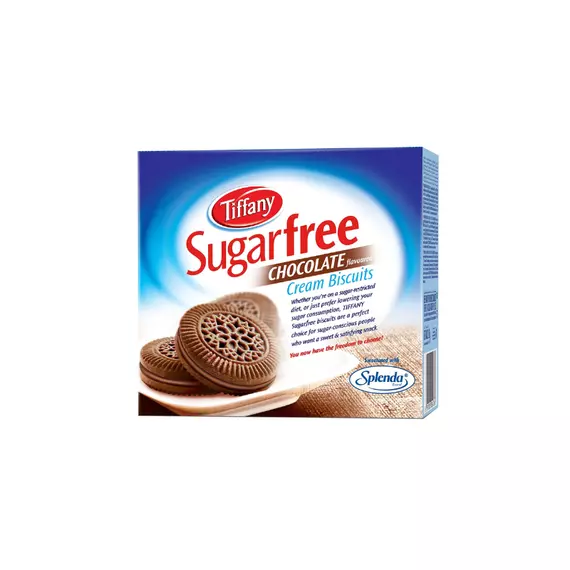 Tiffany Sugarfree Chocolate Cream Cookies 162g (Pack of 24)