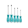 Total 5pcs Screwdriver Set with New Design Handle, CRV Material, Round Blade THT2506052