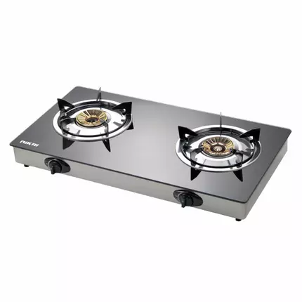 Nikai Gas Cooker Glass Top 2 Burner Auto Inginination  Blue Flame with High Efficiency NG5092G