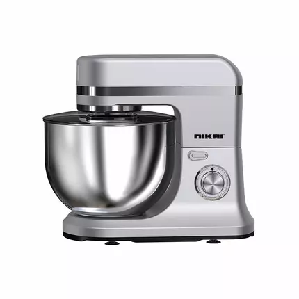Nikai Kitchen Machine 1500W 12L 6 Speeds + Pulse 3 Attachments Continuous Speeds, Splash-Proof Lid, Die Cast Aluminium Hooks, Dual Speeds, and Stainless-Steel Whisk NSM1200A