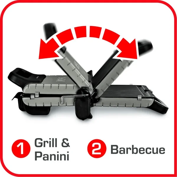 Tefal Ultracompact Panini Grill Comfort with Barbecue Position and Adjustable Thermostat GC302B28