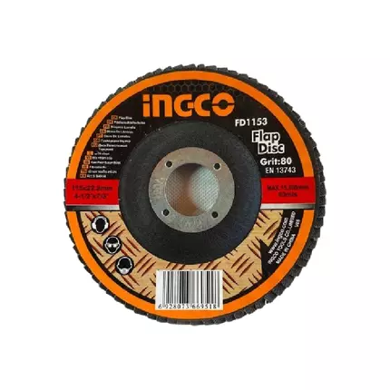 Ingco Flap Disc P80 115x22.2mm FD1153