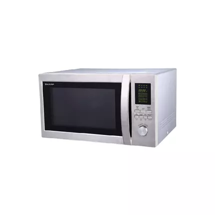 Sharp Solo Microwave Oven 43L 1100W with 5 Power Level, 8 Auto Cooking Menus, Stainless R-45BT(ST)