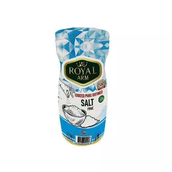 Royal Arm Iodized Pure Refined Fine Salt 700g (Pack of 12)