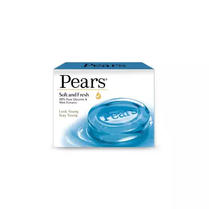 Pears Glycerine Soap Soft & Fresh 125g (Pack of 48pcs)