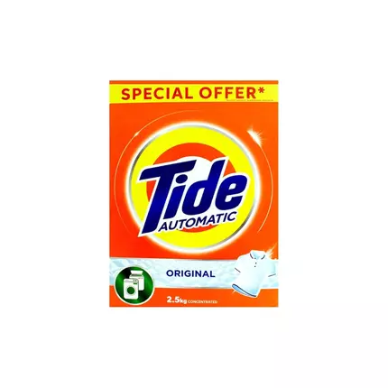 Tide Automatic Detergent Powder Original/Green 2.5kg (Pack of 4pcs)