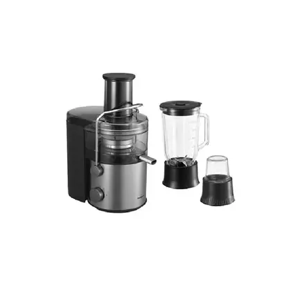 Panasonic Large Capacity Juicer 2L with Full Metal Spinner, Blender Mug & Dry Mill MJ-CB800STN