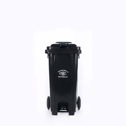 TBP Dustbin 100L with Two Wheels & Metal Pedal TBP-100U-B/G/G