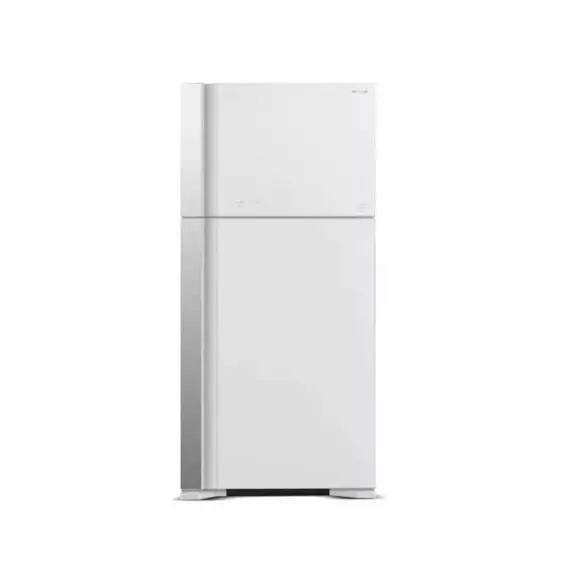 HITACHI Refrigerator 480L, No Frost, Double Door, Dual Fan Cooling, Nano Titanium Filter, Stabilizer Free, LED Light, Tempered Glass Shelves White R-VG760PUN7W