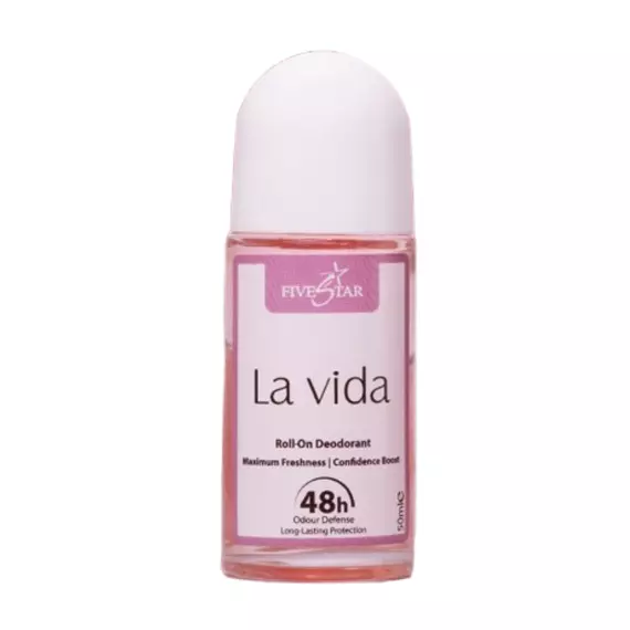 Fivestar Women's Roll On Deodorant La Vida 50ml