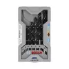 Bosch Brad Point Wood Drill Bit Set (for Soft- and Hardwood, Ø 3-10 mm, Accessories Drill Driver and Drill Stand (Pack of 10Sets) 2607017034