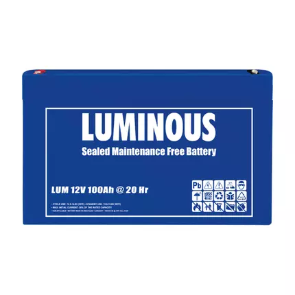 Luminous VRLA battery 100AH|12V@20Hr (EX-E)