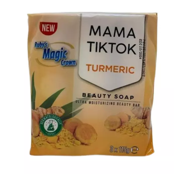 Ruby's Magic Crown Mama TikTok Soap Turmeric Ultra Moisturizing Beauty Bar 115g (Pack of 72 Pcs)