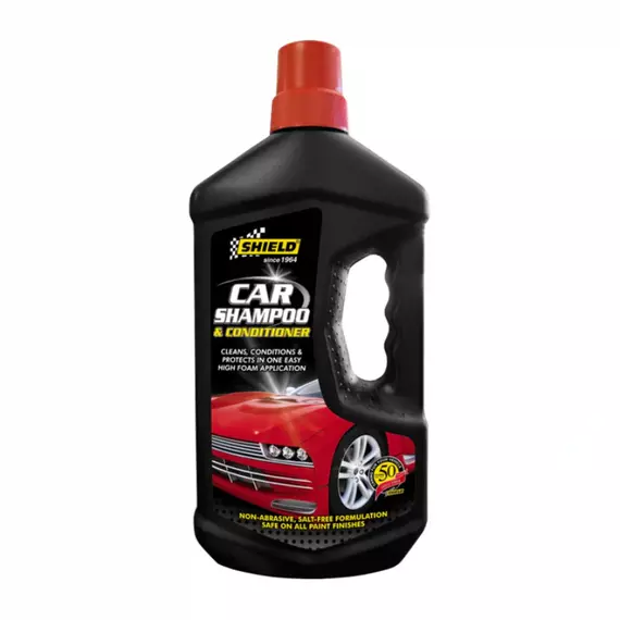 Shield-Auto Car Shampoo and Conditioner , Non-Abrasive, pH Balanced, Quick Foam, Easy Wash, Mild Scent, 1L SH313