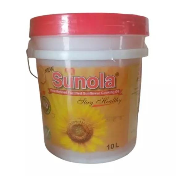 Sunola Pure Refined Sunflower Cooking Oil 10L