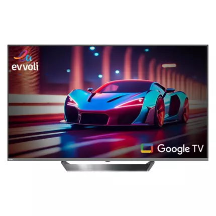 Evvoli 65" QLED UHD Smart Android TV - 4K Resolution, Designed for Gaming, Offers Stunning Visuals and Enhanced Performance 65EV375QG