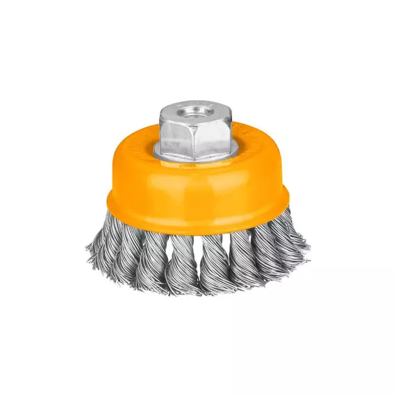 Ingco Twist Wire Cup Brush with Nut 100mm WB21002