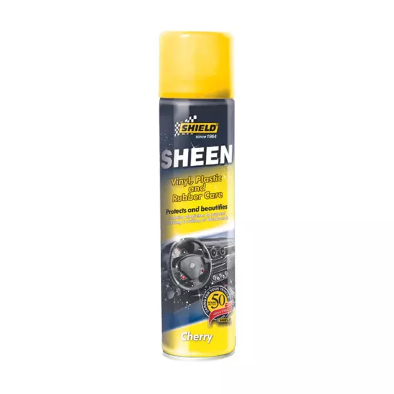 Shield-Auto Sheen Cockpit Spray, Vinyl Plastic & Rubber Care, Multi-Purpose Cleaner, Cherry 300ml Nu Car SH39