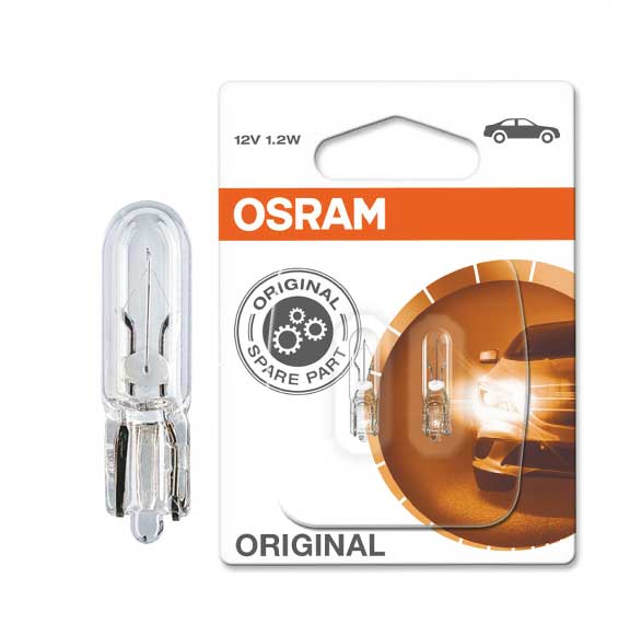 OSRAM ORIGINAL W1,2W BULB, 12V 1.2W Interior Light 2721