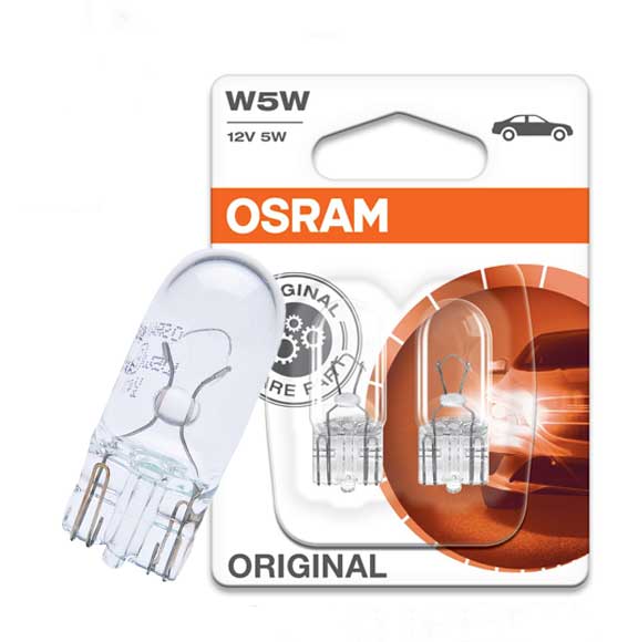OSRAM ORIGINAL BULB ­W5W, 12V 5W Indicator 2825