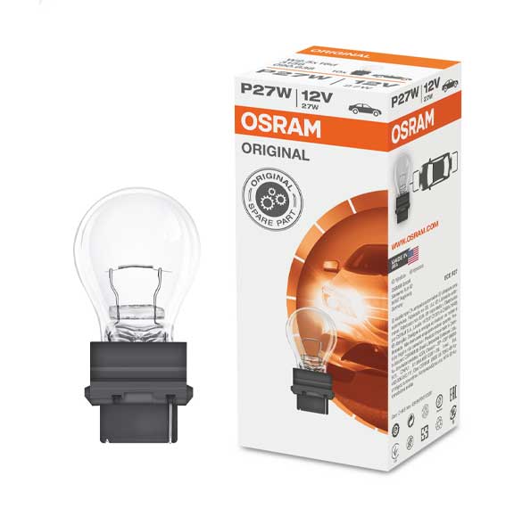 OSRAM ORIGINAL BULB P27W 12V, 27W Indicator 3156