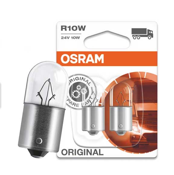 OSRAM ORIGINAL BULB R10W, 24V 10W Licence Plate Light 5637